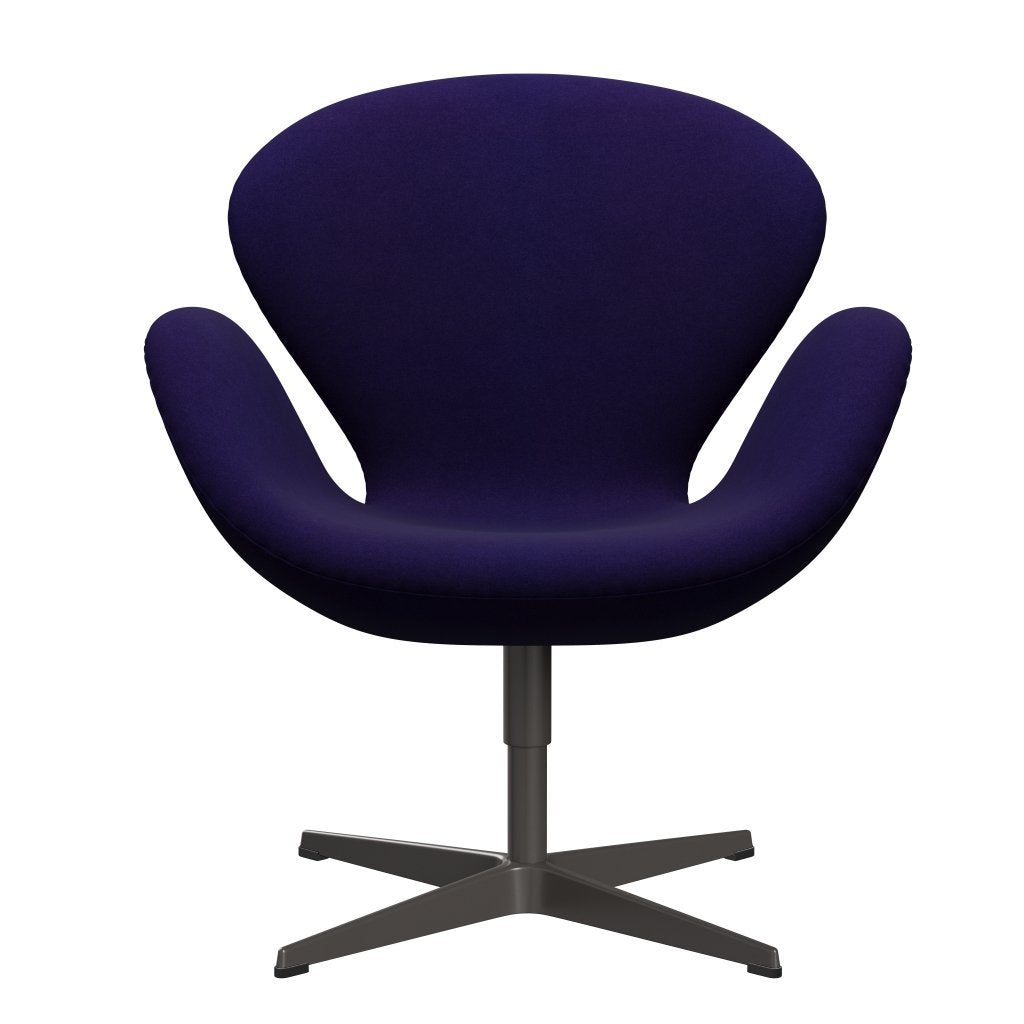 [product_category]-Fritz Hansen Swan Lounge Chair, Warm Graphite/Divina Violet Dark (692)-Fritz Hansen-3320-DIV692-WGBASE-FRI-1