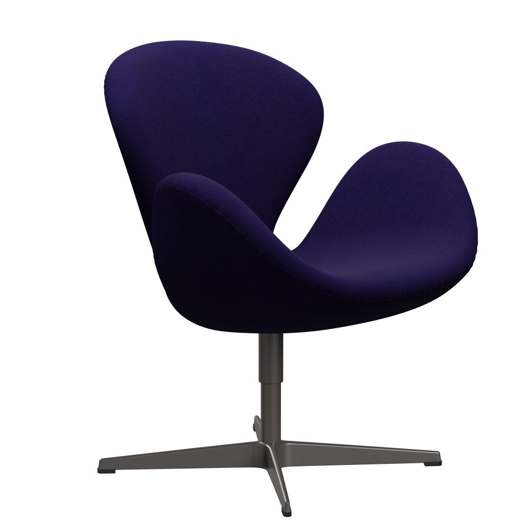 [product_category]-Fritz Hansen Swan Lounge Chair, Warm Graphite/Divina Violet Dark (692)-Fritz Hansen-3320-DIV692-WGBASE-FRI-2