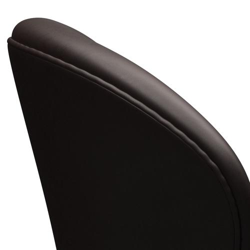 [product_category]-Fritz Hansen Swan Lounge Chair, Warm Graphite/Grace Dark Brown-Fritz Hansen-3320-ELDBR-WGBASE-FRI-5