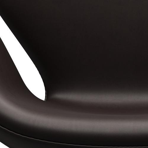 [product_category]-Fritz Hansen Swan Lounge Chair, Warm Graphite/Grace Dark Brown-Fritz Hansen-3320-ELDBR-WGBASE-FRI-6