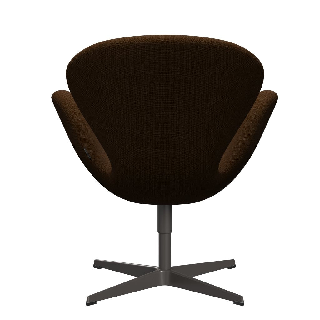 [product_category]-Fritz Hansen Swan Lounge Chair, Warm Graphite/Hallingdal Brown-Fritz Hansen-3320-HAL350-WGBASE-FRI-4