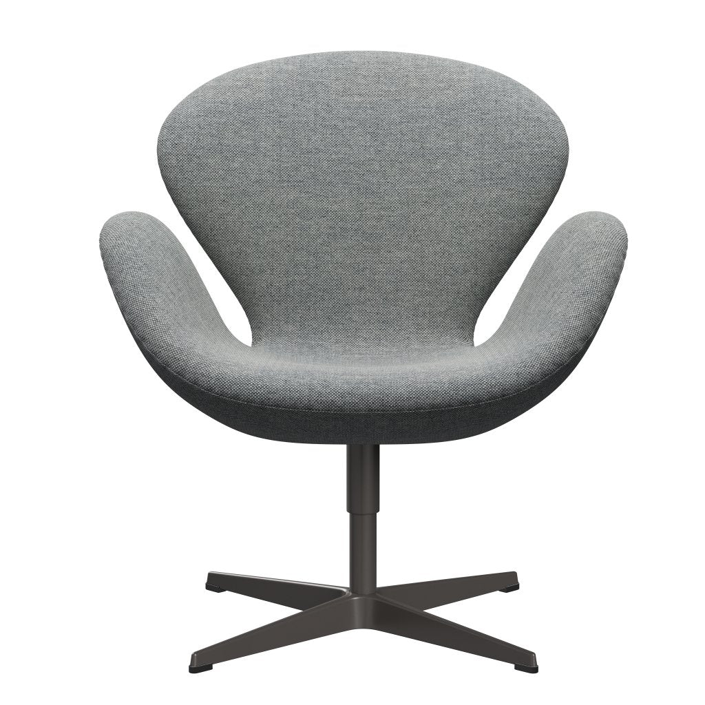 [product_category]-Fritz Hansen Swan Lounge Chair, Warm Graphite/Hallingdal White Grey-Fritz Hansen-3320-HAL116-WGBASE-FRI-1