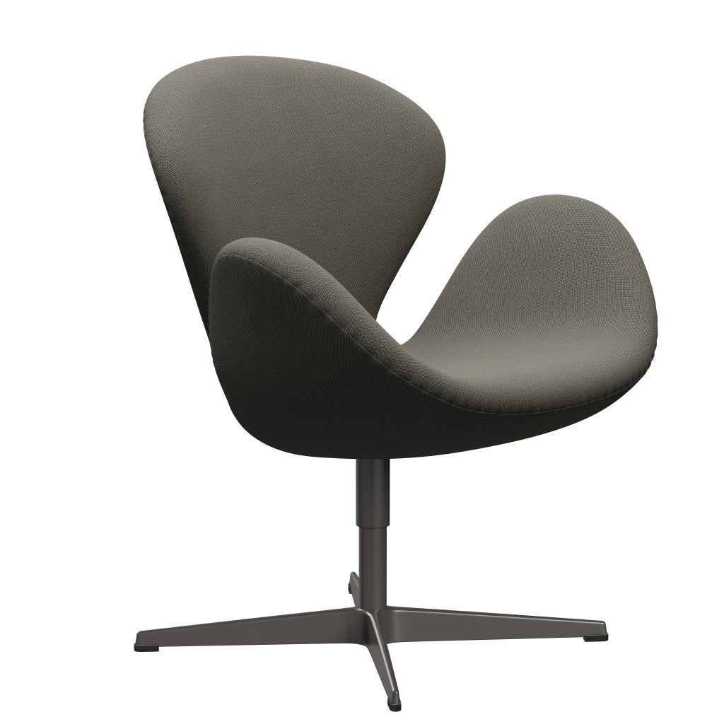 [product_category]-Fritz Hansen Swan Lounge Chair, Warm Graphite/Rime Dark Grey/Beige-Fritz Hansen-3320-RIM641-WGBASE-FRI-2