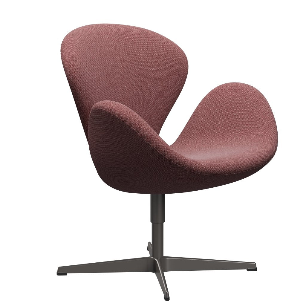 [product_category]-Fritz Hansen Swan Lounge Chair, Warm Graphite/Rime Dark Red/White-Fritz Hansen-3320-RIM541-WGBASE-FRI-2