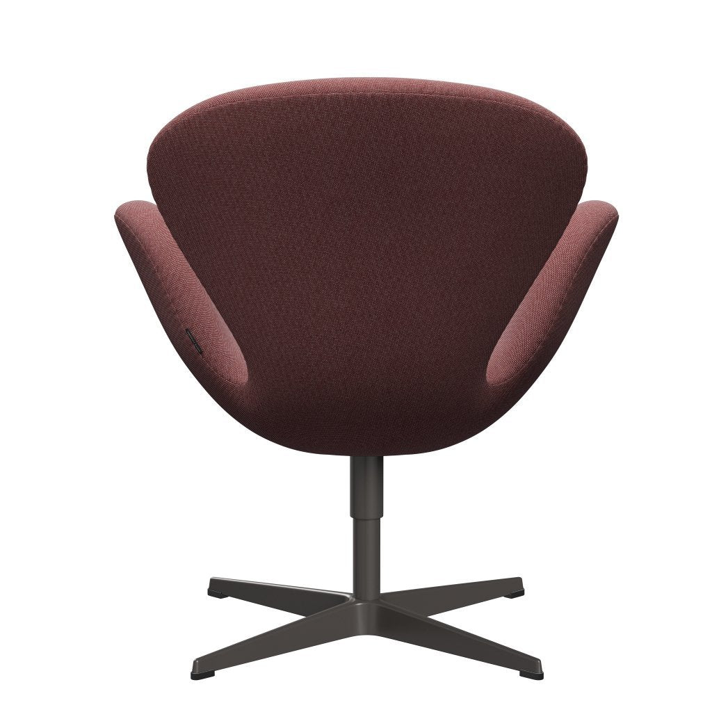 [product_category]-Fritz Hansen Swan Lounge Chair, Warm Graphite/Rime Dark Red/White-Fritz Hansen-3320-RIM541-WGBASE-FRI-4
