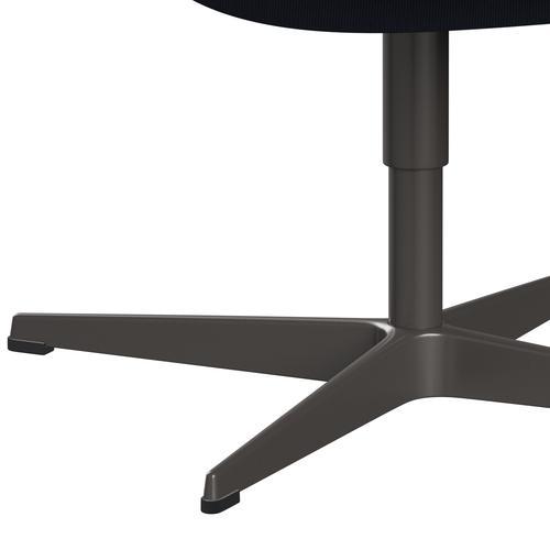 [product_category]-Fritz Hansen Swan Lounge Chair, Warm Graphite/Rime Light Blue/Brown-Fritz Hansen-3320-RIM781-WGBASE-FRI-7