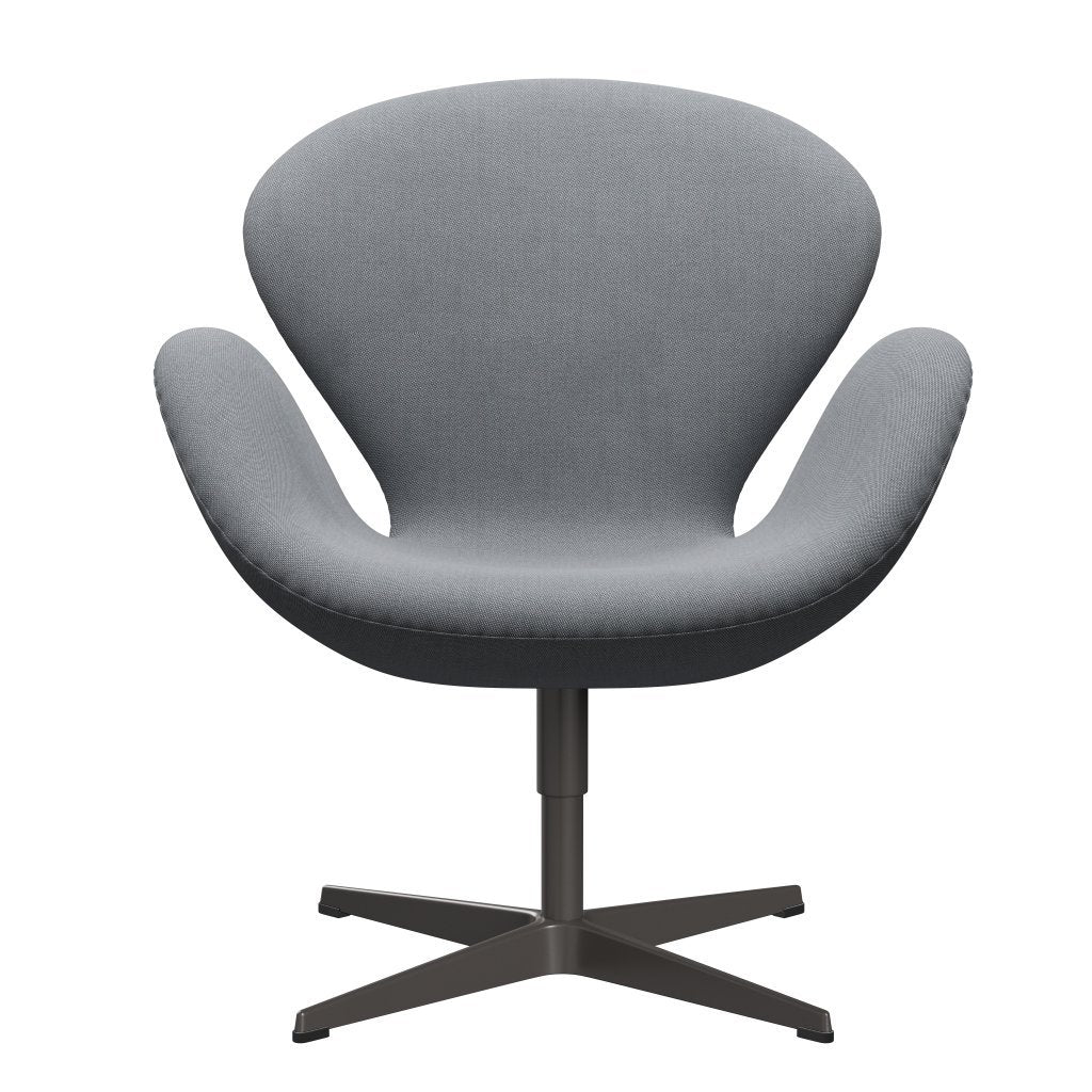 [product_category]-Fritz Hansen Swan Lounge Chair, Warm Graphite/Rims Grey/White-Fritz Hansen-3320-RIM131-WGBASE-FRI-1