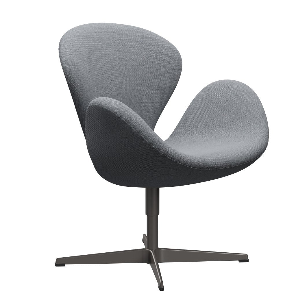 [product_category]-Fritz Hansen Swan Lounge Chair, Warm Graphite/Rims Grey/White-Fritz Hansen-3320-RIM131-WGBASE-FRI-2