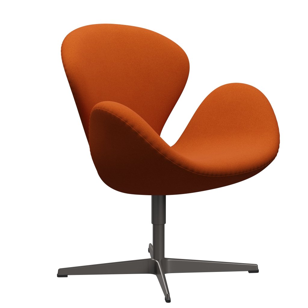 [product_category]-Fritz Hansen Swan Lounge Chair, Warm Graphite/Tonus Orange (605)-Fritz Hansen-3320-TON605-WGBASE-FRI-2