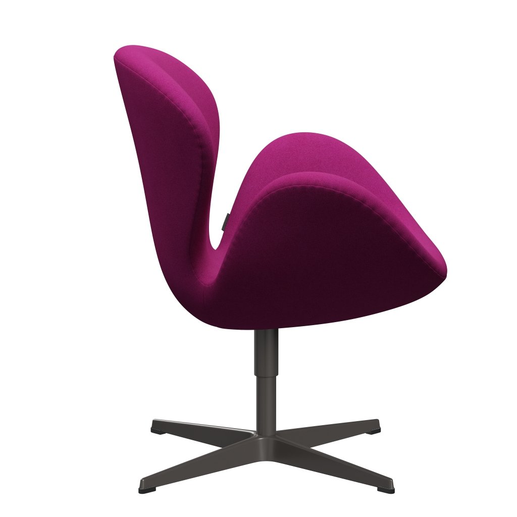 [product_category]-Fritz Hansen Swan Lounge Chair, Warm Graphite/Tonus Pink-Fritz Hansen-3320-TON636-WGBASE-FRI-3