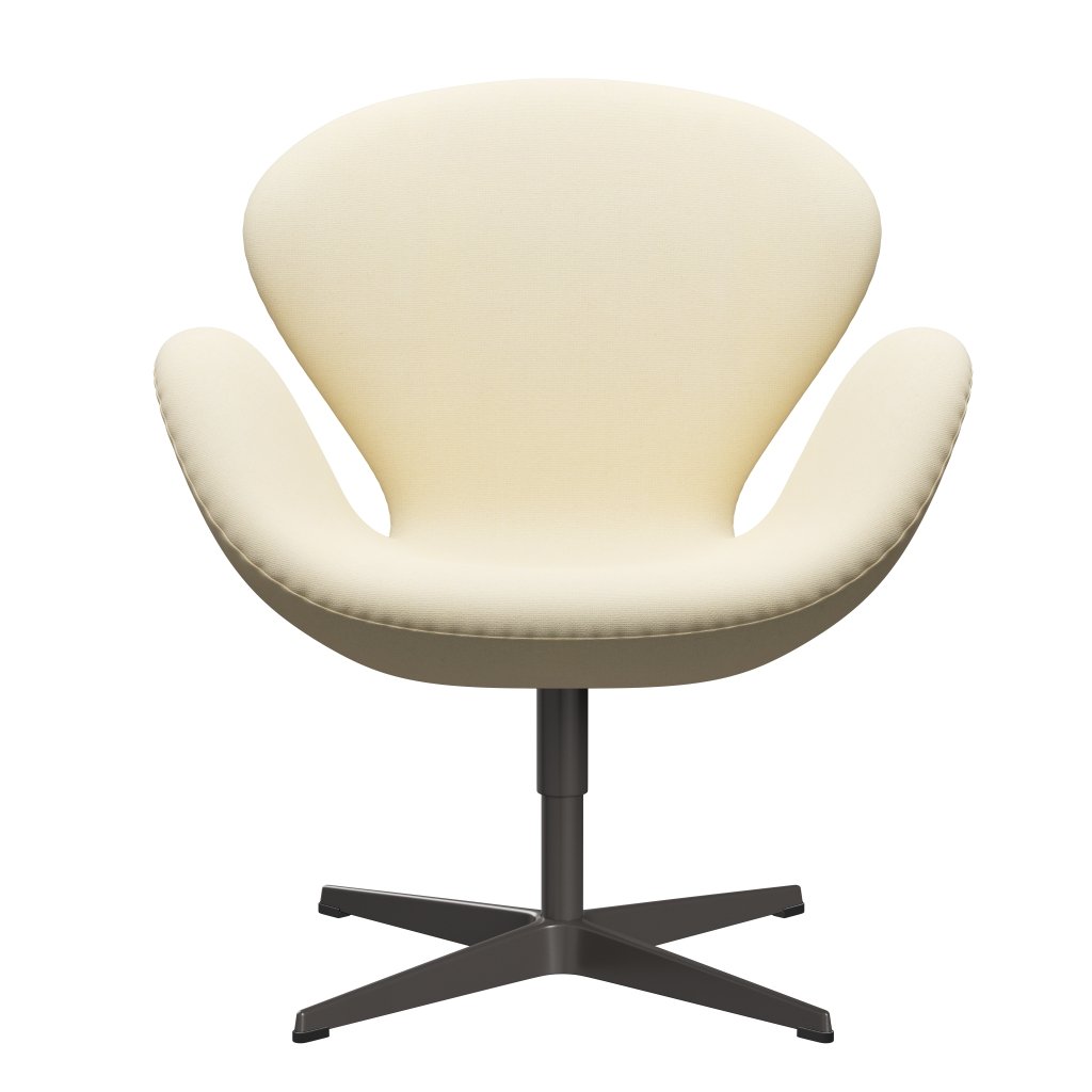 [product_category]-Fritz Hansen Swan Lounge Chair, Warm Graphite/Tonus Wool White-Fritz Hansen-3320-TON100-WGBASE-FRI-1