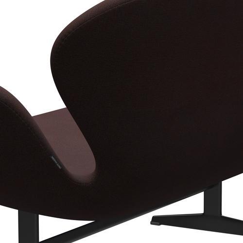 [product_category]-Fritz Hansen Swan Sofa 2 Seater, Black Lacquered/Canvas Grey Ocean-Fritz Hansen-3321-CA0764-BLLA-FRI-5
