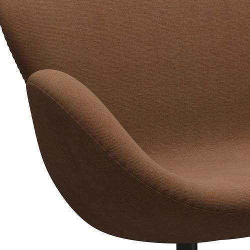 [product_category]-Fritz Hansen Swan Sofa 2 Seater, Black Lacquered/Canvas Sand Colours-Fritz Hansen-3321-CA0254-BLLA-FRI-7