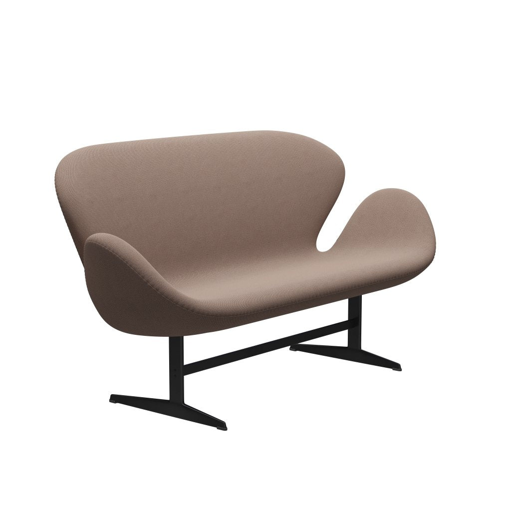[product_category]-Fritz Hansen Swan Sofa 2 Seater, Black Lacquered/Capture Brown-Fritz Hansen-3321-CP6701-BLLA-FRI-2