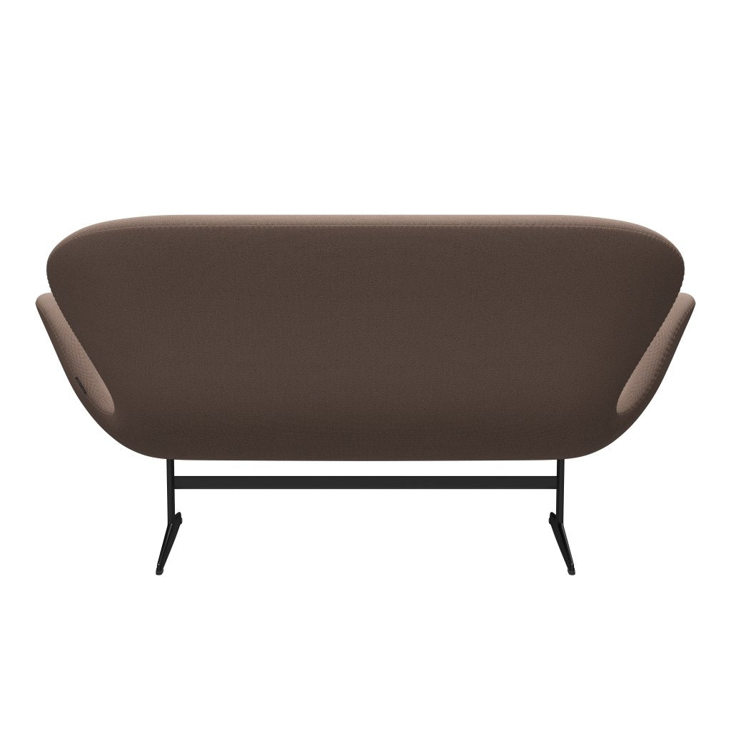 [product_category]-Fritz Hansen Swan Sofa 2 Seater, Black Lacquered/Capture Brown-Fritz Hansen-3321-CP6701-BLLA-FRI-4