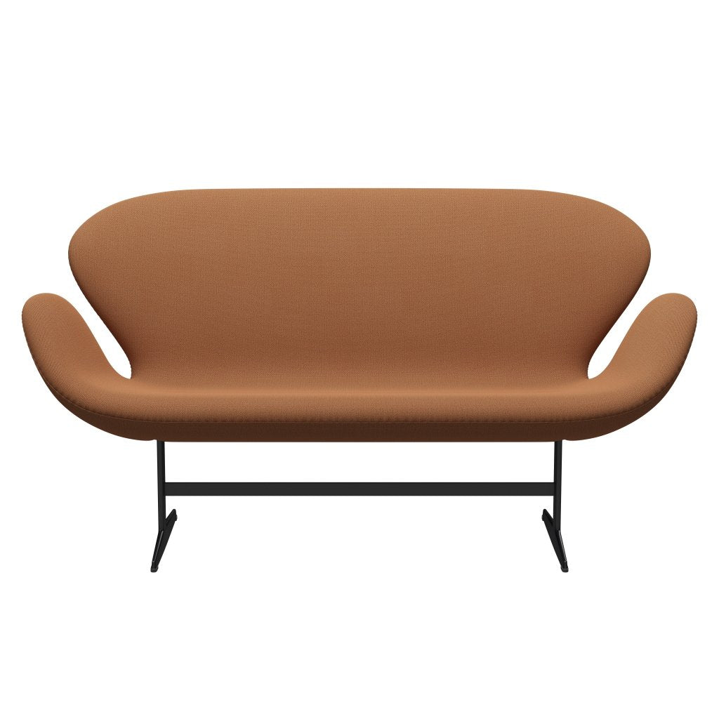 [product_category]-Fritz Hansen Swan Sofa 2 Seater, Black Lacquered/Capture Copper-Fritz Hansen-3321-CP7401-BLLA-FRI-1