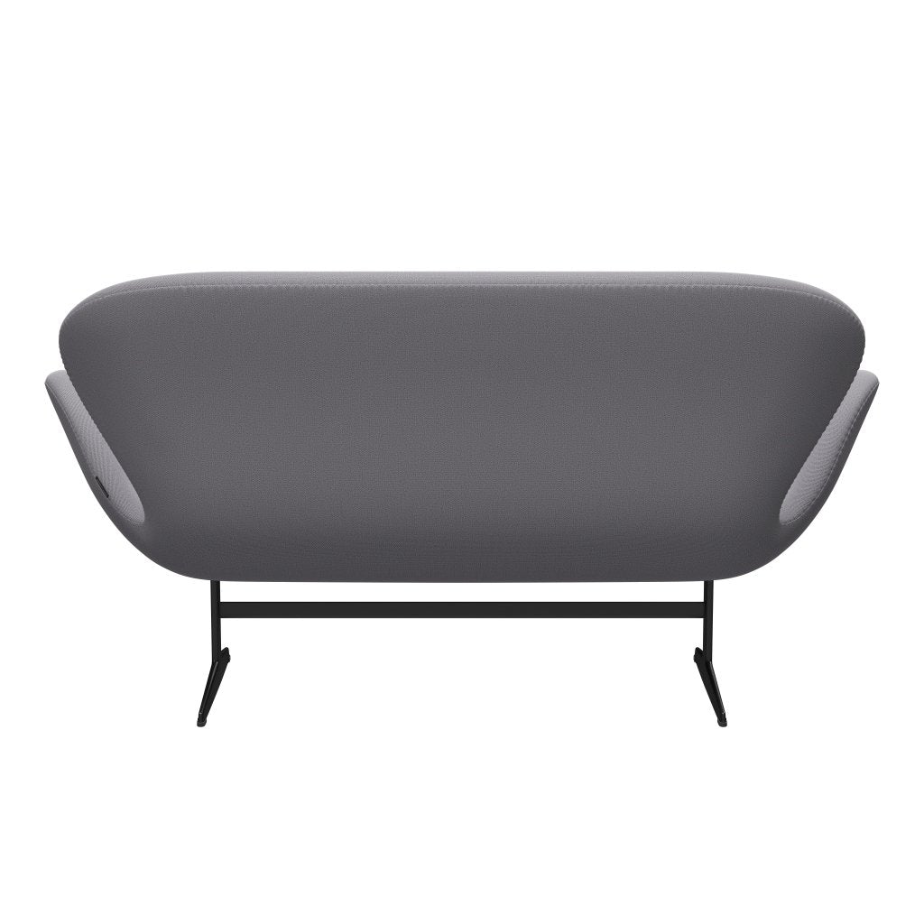 [product_category]-Fritz Hansen Swan Sofa 2 Seater, Black Lacquered/Capture Light Grey-Fritz Hansen-3321-CP4102-BLLA-FRI-4