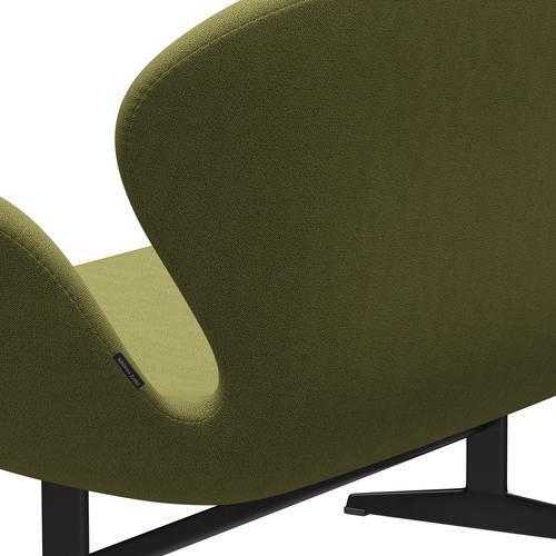 [product_category]-Fritz Hansen Swan Sofa 2 Seater, Black Lacquered/Capture Wamrgrün-Fritz Hansen-3321-CP5301-BLLA-FRI-5