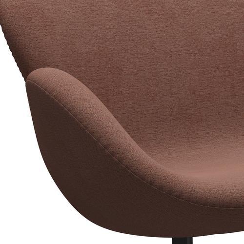 [product_category]-Fritz Hansen Swan Sofa 2 Seater, Black Lacquered/Christianshavn Beige/Orange-Fritz Hansen-3321-CH1132-BLLA-FRI-7