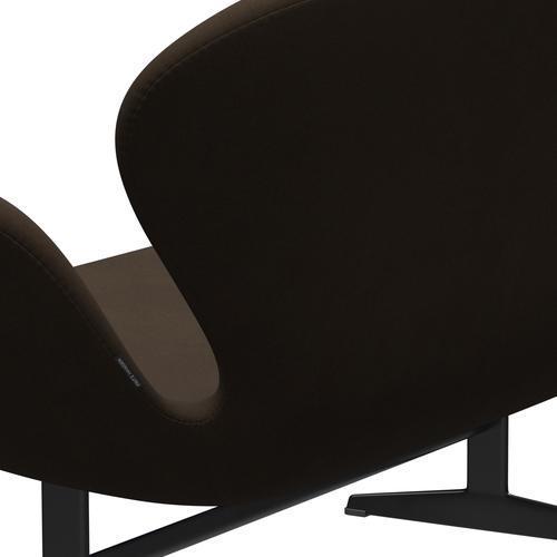 [product_category]-Fritz Hansen Swan Sofa 2 Seater, Black Lacquered/Comfort Beige/Sand-Fritz Hansen-3321-C60004-BLLA-FRI-5
