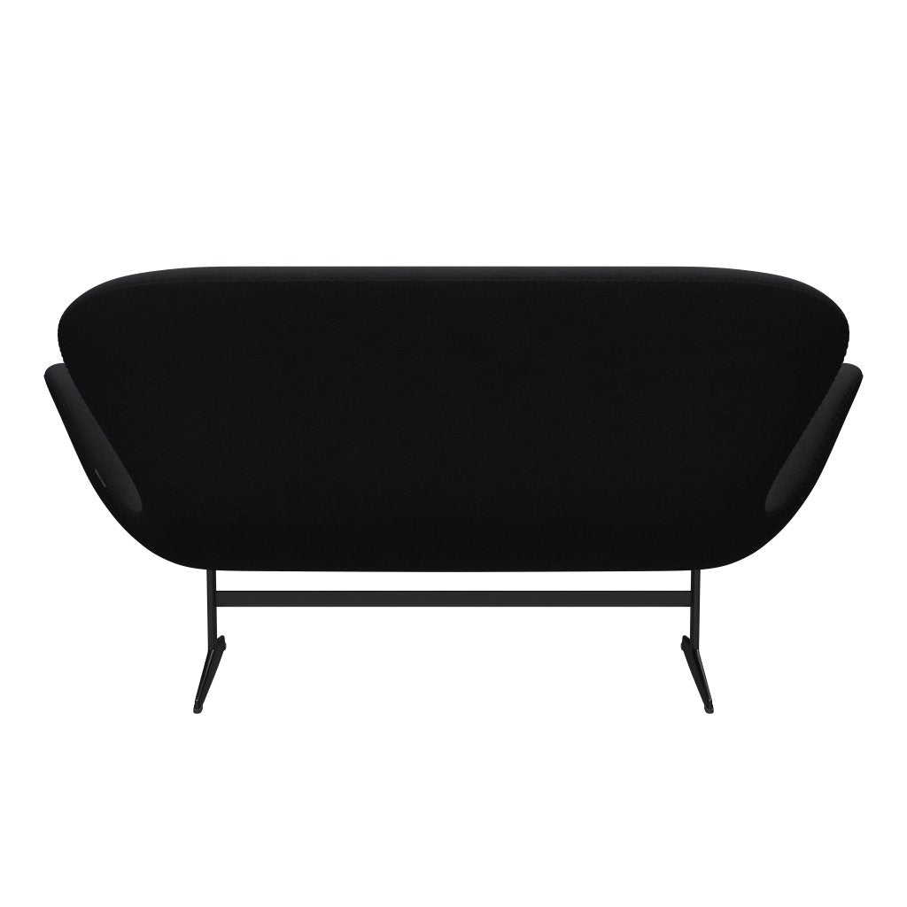 [product_category]-Fritz Hansen Swan Sofa 2 Seater, Black Lacquered/Comfort Black/Grey-Fritz Hansen-3321-C00049-BLLA-FRI-4