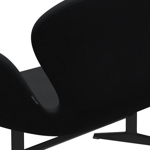 [product_category]-Fritz Hansen Swan Sofa 2 Seater, Black Lacquered/Comfort Black/Grey-Fritz Hansen-3321-C00049-BLLA-FRI-5