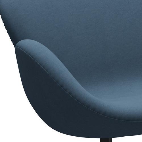 [product_category]-Fritz Hansen Swan Sofa 2 Seater, Black Lacquered/Comfort Grey (01160)-Fritz Hansen-3321-C01160-BLLA-FRI-7