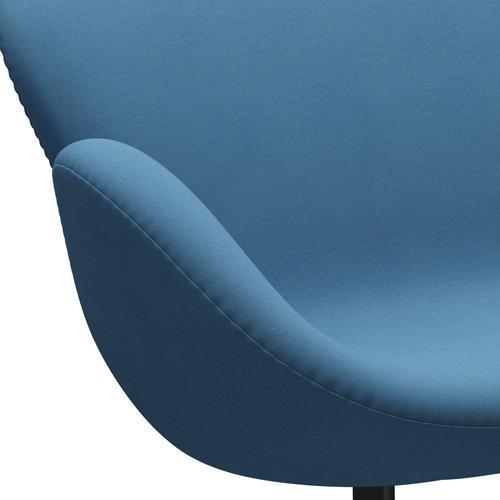[product_category]-Fritz Hansen Swan Sofa 2 Seater, Black Lacquered/Comfort Light Blue (01124)-Fritz Hansen-3321-C01124-BLLA-FRI-7