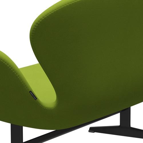 [product_category]-Fritz Hansen Swan Sofa 2 Seater, Black Lacquered/Comfort Light Green (68000)-Fritz Hansen-3321-C68000-BLLA-FRI-5