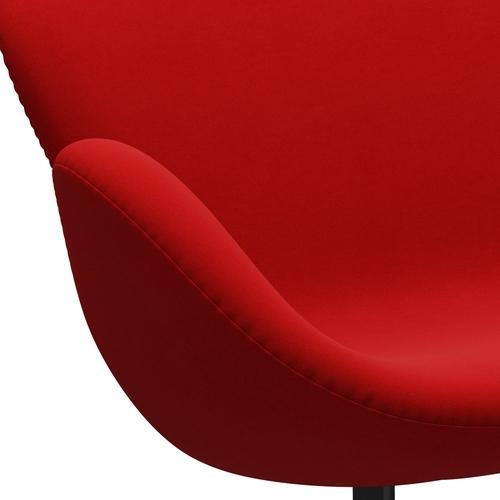 [product_category]-Fritz Hansen Swan Sofa 2 Seater, Black Lacquered/Comfort Red (64003)-Fritz Hansen-3321-C64003-BLLA-FRI-7