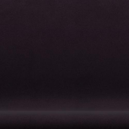 [product_category]-Fritz Hansen Swan Sofa 2 Seater, Black Lacquered/Divina Aubergine (376)-Fritz Hansen-3321-DIV376-BLLA-FRI-6