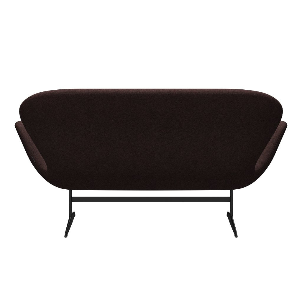 [product_category]-Fritz Hansen Swan Sofa 2 Seater, Black Lacquered/Divina Melange Dusty Violet-Fritz Hansen-3321-DIM677-BLLA-FRI-4