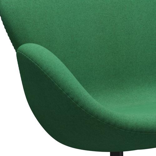 [product_category]-Fritz Hansen Swan Sofa 2 Seater, Black Lacquered/Divina Melange Green-Fritz Hansen-3321-DIM937-BLLA-FRI-7