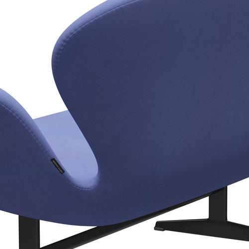[product_category]-Fritz Hansen Swan Sofa 2 Seater, Black Lacquered/Divina Pastel Blue-Fritz Hansen-3321-DIV676-BLLA-FRI-5