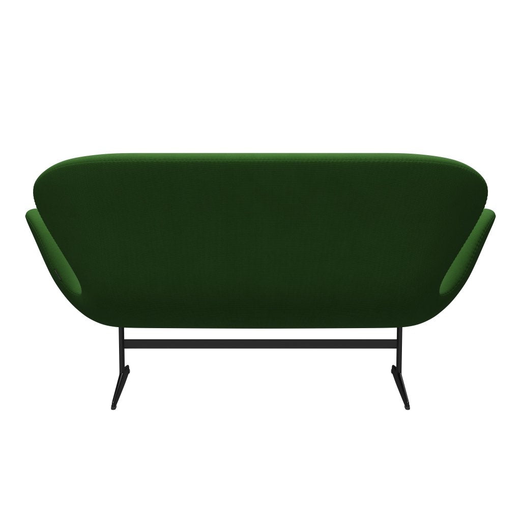 [product_category]-Fritz Hansen Swan Sofa 2 Seater, Black Lacquered/Fame Grass Green-Fritz Hansen-3321-F68146-BLLA-FRI-4