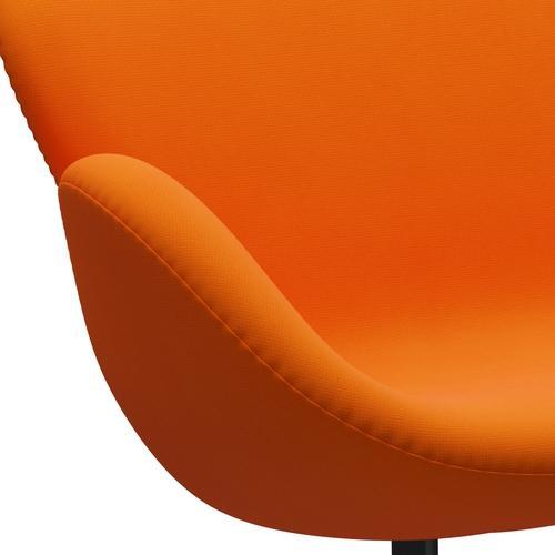 [product_category]-Fritz Hansen Swan Sofa 2 Seater, Black Lacquered/Fame Orange (63077)-Fritz Hansen-3321-F63077-BLLA-FRI-7