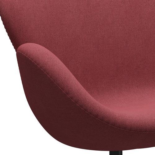 [product_category]-Fritz Hansen Swan Sofa 2 Seater, Black Lacquered/Fiord Pink-Fritz Hansen-3321-FIO662-BLLA-FRI-7