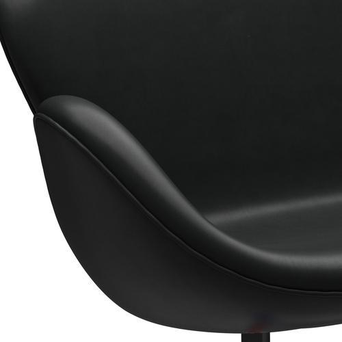 [product_category]-Fritz Hansen Swan Sofa 2 Seater, Black Lacquered/Grace Black-Fritz Hansen-3321-ELBLA-BLLA-FRI-7