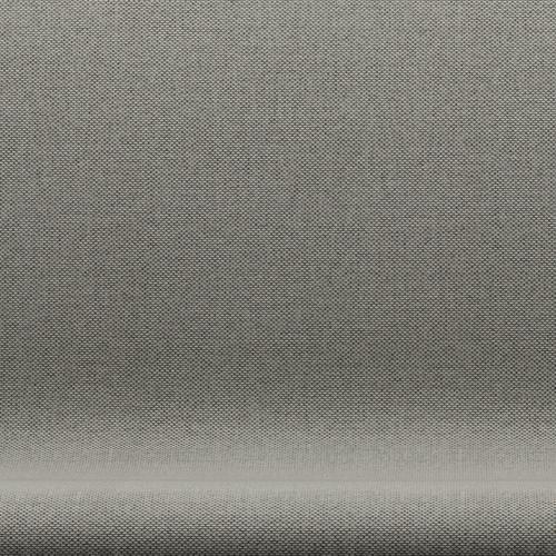 [product_category]-Fritz Hansen Swan Sofa 2 Seater, Black Lacquered/Re Wool Grey White/Plain-Fritz Hansen-3321-REW128-BLLA-FRI-6