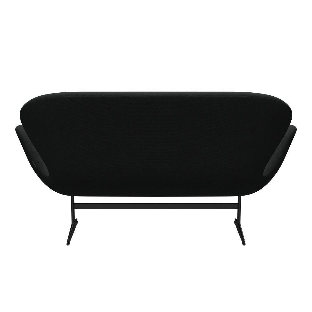 [product_category]-Fritz Hansen Swan Sofa 2 Seater, Black Lacquered/Steelcut Dark Brown (380)-Fritz Hansen-3321-STI380-BLLA-FRI-4