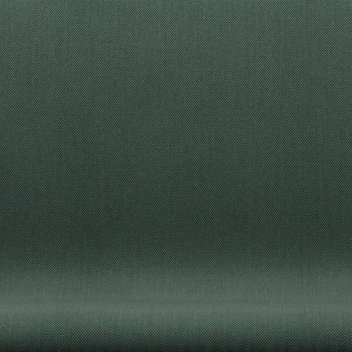 [product_category]-Fritz Hansen Swan Sofa 2 Seater, Black Lacquered/Steelcut Trio Dusty Green-Fritz Hansen-3321-STR966-BLLA-FRI-6