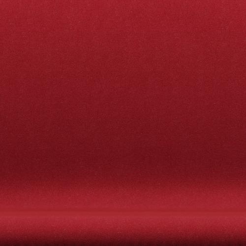 [product_category]-Fritz Hansen Swan Sofa 2 Seater, Black Lacquered/Tonus Light Bordeaux-Fritz Hansen-3321-TON609-BLLA-FRI-6