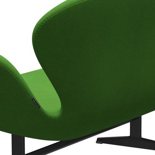 [product_category]-Fritz Hansen Swan Sofa 2 Seater, Black Lacquered/Tonus Light Green-Fritz Hansen-3321-TON954-BLLA-FRI-5