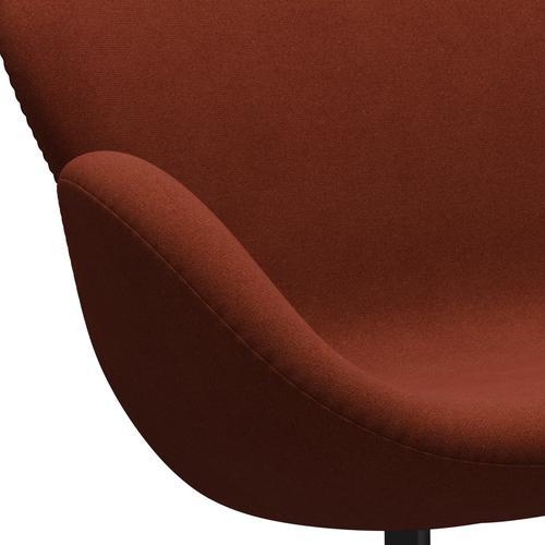 [product_category]-Fritz Hansen Swan Sofa 2 Seater, Black Lacquered/Tonus Rust-Fritz Hansen-3321-TON474-BLLA-FRI-7
