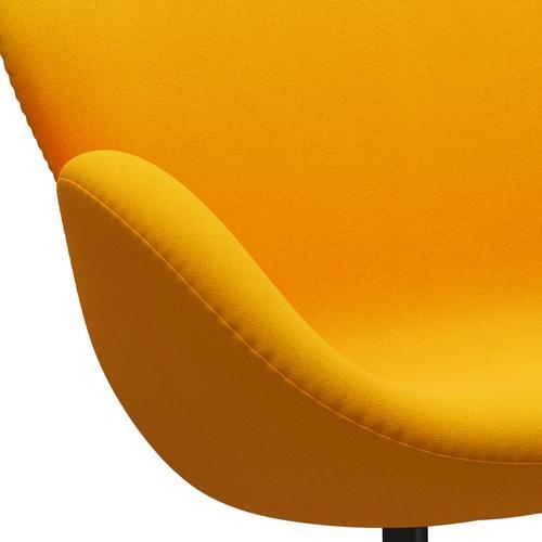 [product_category]-Fritz Hansen Swan Sofa 2 Seater, Black Lacquered/Tonus Yellow Orange-Fritz Hansen-3321-TON424-BLLA-FRI-7