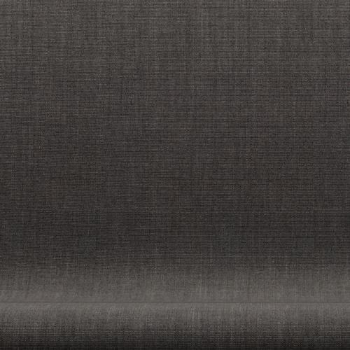 [product_category]-Fritz Hansen Swan Sofa 2 Seater, Brown Bronze/Canvas Dark Grey-Fritz Hansen-3321-CA0154-BBBASE-FRI-6