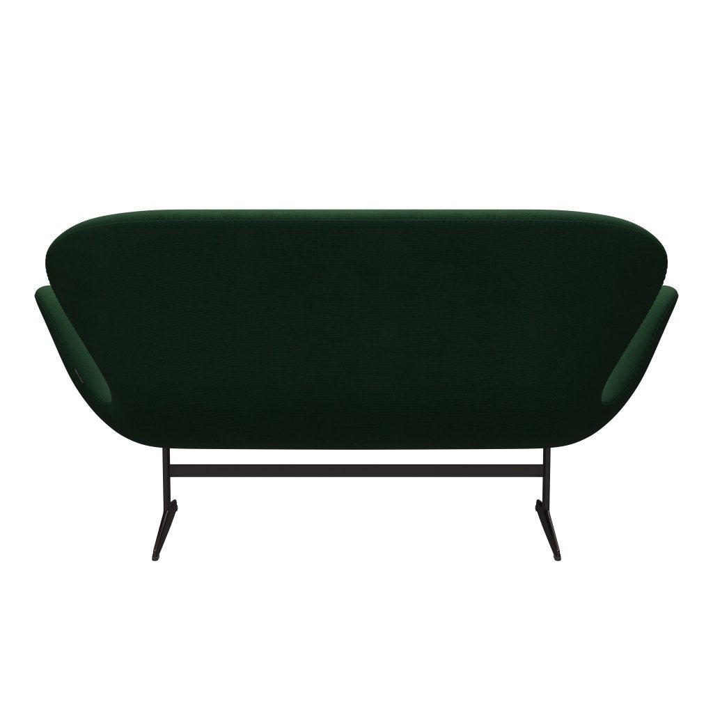 [product_category]-Fritz Hansen Swan Sofa 2 Seater, Brown Bronze/Canvas Grass Green-Fritz Hansen-3321-CA0946-BBBASE-FRI-4