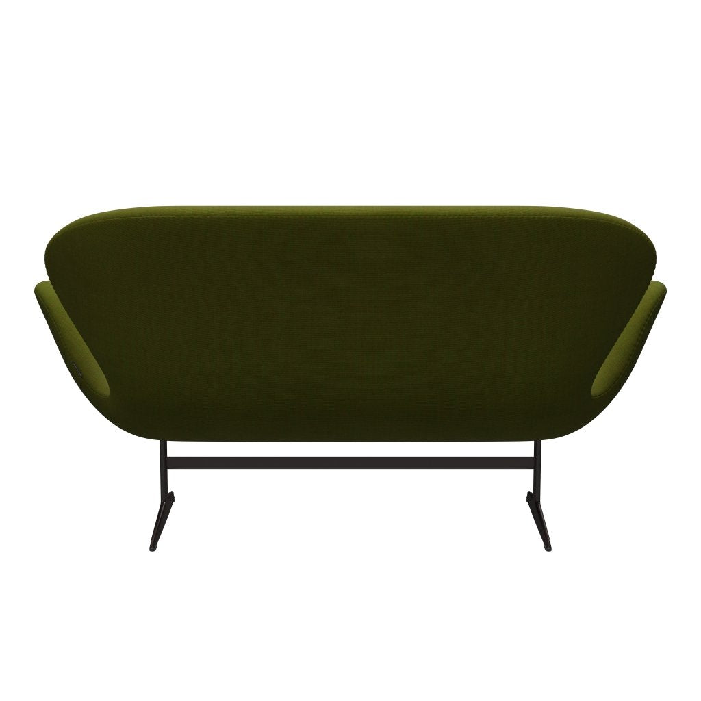 [product_category]-Fritz Hansen Swan Sofa 2 Seater, Brown Bronze/Canvas Light Grass Green-Fritz Hansen-3321-CA0954-BBBASE-FRI-4