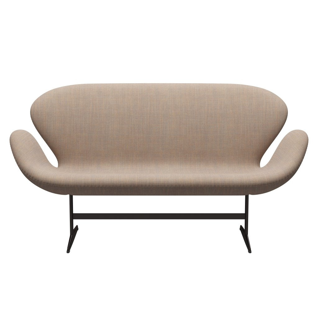 [product_category]-Fritz Hansen Swan Sofa 2 Seater, Brown Bronze/Canvas Sand-Fritz Hansen-3321-CA0224-BBBASE-FRI-1