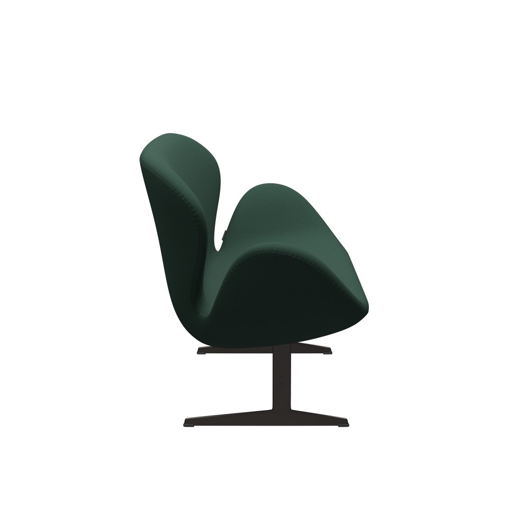[product_category]-Fritz Hansen Swan Sofa 2 Seater, Brown Bronze/Christianshavn Dark Green Uni-Fritz Hansen-3321-CH1160-BBBASE-FRI-3